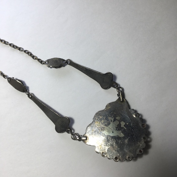 SOLD!-Antique amethyst and garnet necklace-dramatic - Picture 6 of 6